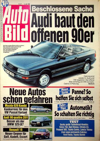 Deckblatt Auto Bild (27/1988)